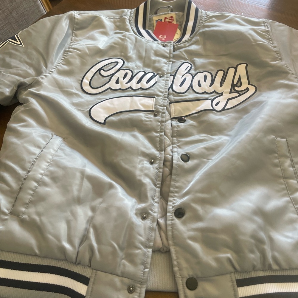 Gray Cowboys Bomber Jacket new styles